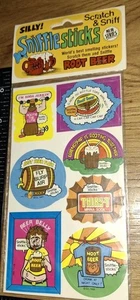 Vintage Stickers Gordy Root Beer Sniffle Sticks Scratch N Sniff 1 Pack,code20-1 - Picture 1 of 9