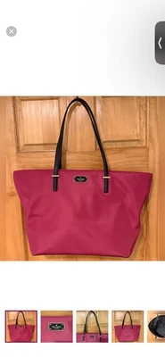 Kate Spade Fuchsia And Black Tote - Image 1 of 4