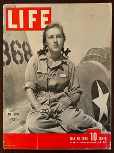 LIFE Magazin 19. Juli 1943 Luftwaffenpilotin WWII - Bild 1 von 2