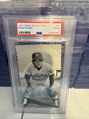 1974 Topps Deckle Edge # 14 Doug Rader PSA 4 VG-EX - Image 1 of 2