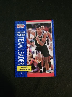 1991-92 Fleer - Team Leaders David Robinson #395 - Image 1 of 2