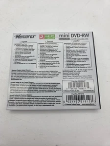 MEMOREX Mini DVD-RW 1.4GB 30 Min Recordable Brand New Sealed - Afbeelding 1 van 2