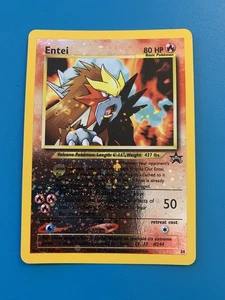 Entei #34 Black Star Promo Reverse Holo Rare Vintage Pokemon Card - NM - Picture 1 of 2