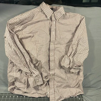 Northern Isles Mens Long Sleeve  Size Large Red Gingham Button Up Shirt - Image 1 of 4