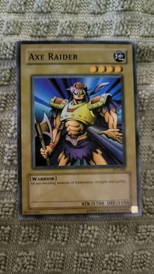 Faded MISPRINT ERROR Axe Raider TP1-002 YU-GI-OH | Tournament Pack 1 | Very RARE - Image 1 of 4
