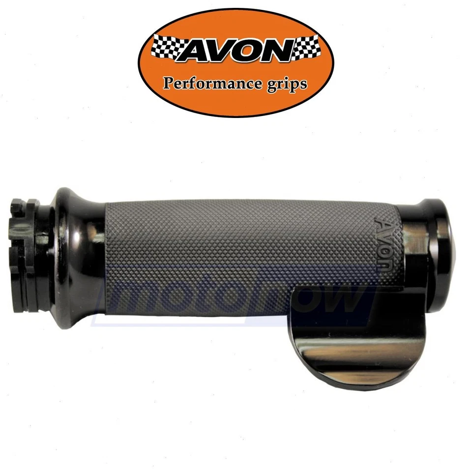 Avon Grips Custom Contour Grips with Throttle Boss for 1999-2009 Harley zr Foto 1 de 4