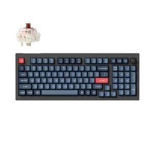 Keychron V5 Max QMK Kabellose Mechanische Tastatur, QWERTY US, V5M-D3, Brown - Afbeelding 1 van 11