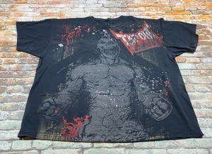 Tapout MPS Shirt Mens XXL Black MMA Grunge Gothic Biker Skull Vintage Y2K Tee - Picture 1 of 13