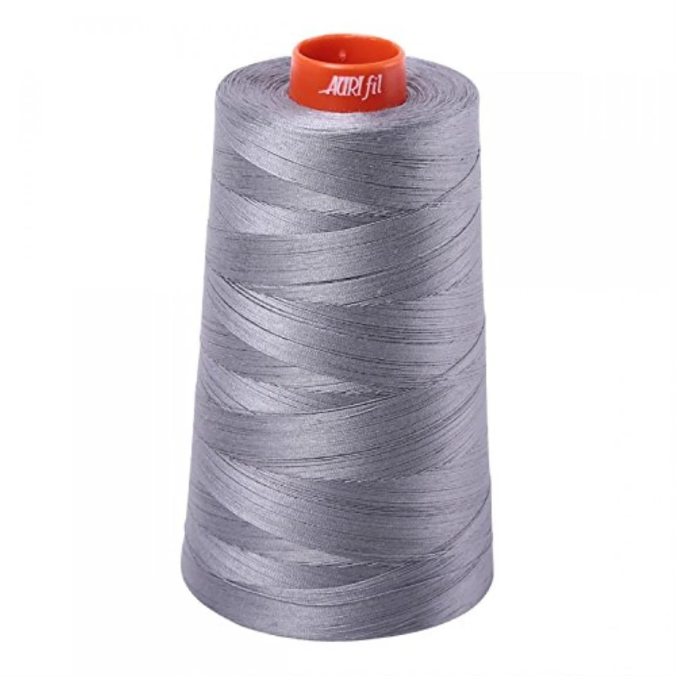 2605 Mako 50 Wt 100% Cotton Thread, 6,452 Yard Cone Grey - Image 1 of 1