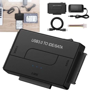 USB 3.0 To IDE SATA Converter Hard Disk Hard Drive Adapter for 2.5" 3.5" - Picture 1 of 13