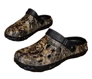 Camo Clogs Slip On Garden Shoes Outdoor Lightweight Men Unisex Comfort 8.5-9 - Picture 1 of 5