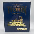Micro Prose Railroad Tycoon Deluxe Edition 1993 3.5" IBM PC - Complete
