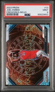 Joel Embiid 2023 Panini Prizm/25 Feuerwerk #13 76ers PSA 9 POP 1 - Bild 1 von 2