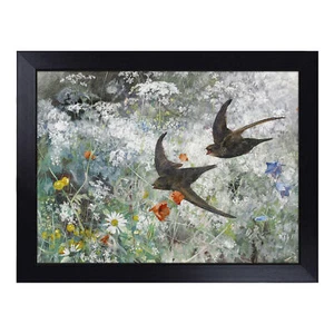 Common Swift Birds By Bruno Liljefors Lap Tray Cushioned Bean Bag Padded Dinner - Picture 1 of 4