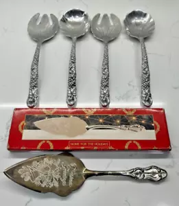Vintage Arthur Court Grapevine Salad Side Dish Serving Spoon And Fork 1990 - Picture 1 of 1