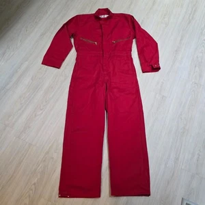 Vintage Red Kap Coveralls Sz 40 Cotton Workwear Uniform - Picture 1 of 7