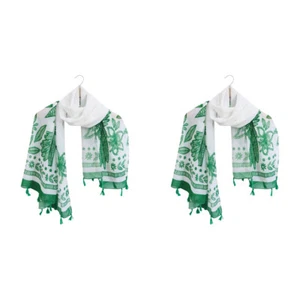 2x LVD Scarf/Sarong Women's Beach Shawl Cover Up 90x180cm Polyester Savannah - Picture 1 of 2