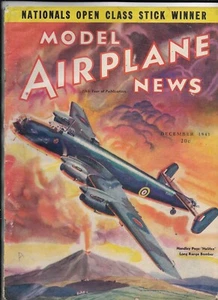 Vintage Model Airplane News Magazine Dec 1941 - Halifax Long Range Bomber - Picture 1 of 1