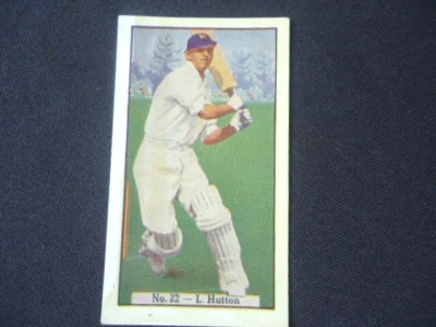 Allen's Irish Moss  JUBES England 1938  Vintage  Cricket Card L. Hutton - image 1 of 2