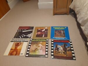 Collection 6 Hammond Organ vinyl LPs Movie Themes 60's Hits Dance Party Records