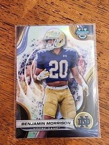 2024 Topps Bowman Best U Benjamin Morrison #15 Notre Dame Refractor - Picture 1 of 2