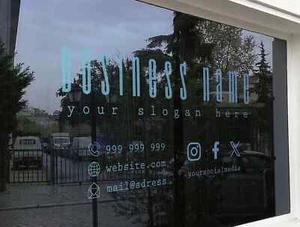 Vinyl Decal-PEEL & STICK Window Sticker Storefront Café Shop Custom - Picture 1 of 8