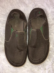 Olukai Nohea Mesh Boys Slip On Brown Casual Shoe Size Boys 5 Women’s 7 - Picture 1 of 4