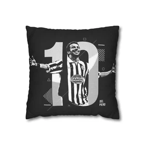 CUSCINO PERSONALIZZATO, IDEA REGALO, DEL PIERO, JUVENTUS 40X40 CERTIFICATO - Foto 1 di 2
