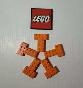 LEGO Ladrillo 2 X 4 NARANJA (x10) 3001 NUEVAS PIEZAS DE REPUESTO 4119641 - Imagen 1 de 5