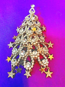 NEW Huge Kirks Folly Ltd. Ed. #29/500 Christmas Tree Pin Brooch NIB California - Picture 1 of 10