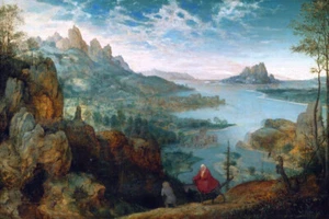 Landscape with the Flight into Egypt Pieter Brueghel the Elder Painting Print - Picture 1 of 2