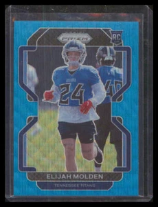 Panini Prizm 2021 Elijah Molden Blue Wave novato/199 #422 Tennessee Titans - Imagen 1 de 2