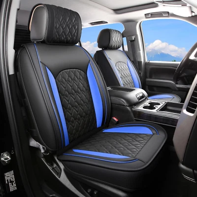 2007-2024 GMC Sierra 2500HD Front Car Seat Covers Set Blue GMC Sierra 2500 HD Foto 1 de 4