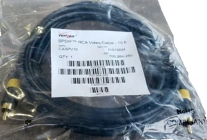 Cable RCA coaxial Verizon de 10 pies para subwoofer coaxial digital SPDIF - Imagen 1 de 9