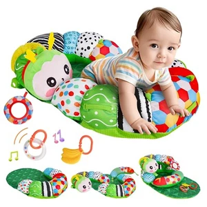 Baby Toys 0-6 Months 3-in-1 Caterpillar Playmat &Tummy Time for... - Picture 1 of 7