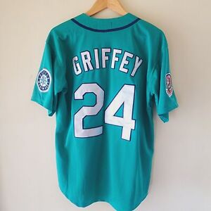 2 Colors Ken Griffey Jr. 24# Seattle Baseball Jersey All Stitched