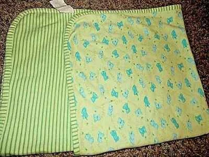 0-3M Vintage CARTER'S Teddy BEAR Gown Sleeper w/Mittens Receiving Blanket Set - Picture 1 of 8