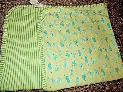 0-3M Vintage CARTER'S OSO DE PELUCHE Vestido para dormir con mitones Juego de manta de recepción Foto 1 de 4