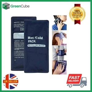 Reusable Hot Cold Ice Gel Pack Pad Back Pain Relief Muscle Injuries Migraine - Picture 1 of 7