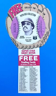 Tarjeta púrpura 1977 Reggie Jackson Pepsi-Cola Collection New York Yankees - casi nueva Foto 1 de 2