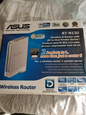 ASUS RT-N13U 54 Mbps 4-Port 10/100 Wireless N Router - Image 1 of 4