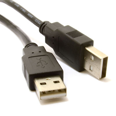 1.8M 3M 5M USB 2.0 Type A Male To Type A Male High Speed Plug Shielded 28awg UK • 1.99£