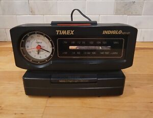 Timex VTG Indiglo FM/AM Alarm Clock Radio Night-Light TX282B Original TESTED