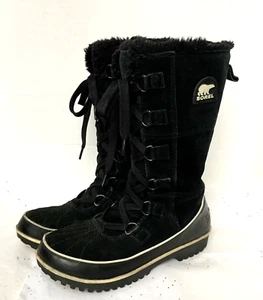 Stivali da neve Sorel donna Tivoli alti neri stringati taglia 8 impermeabili NL2093-010 - Foto 1 di 12