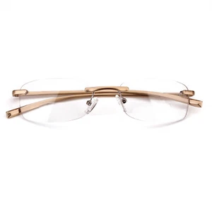 Beison Retro Sin Borde Bisagra de Resorte Lectores Bifocales Gafas de Lectura Anteojos +1 - Imagen 1 de 8