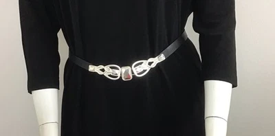 Chicos 可调皮革滑带 S/M 黑色皮革 状况完好  — 第 1/4 张图片