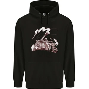 Un Ejército Motero Con Tanque Calavera Moto Hombre 80% Algodón Sudadera Capucha - Imagen 1 de 27
