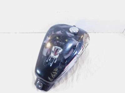 Honda Shadow VT1100 VT1100C 1995 95 negro personalizado gasolina tanque de combustible - abollado Foto 1 de 4