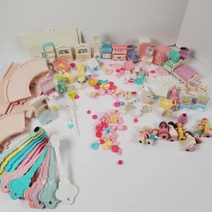 Vintage Precious Places Toy Lot People Accessories Roads Furniture Keys - Bild 1 von 8