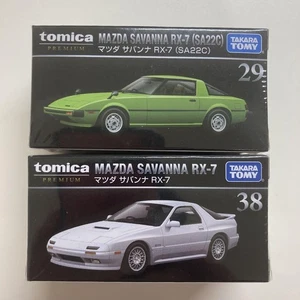 Tomica Premium Mazda RX-7 Set of 2, SA22C & FC3S, Collectible, Used - Picture 1 of 2